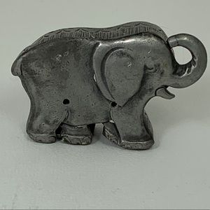 Torino Pewter Elephant Trinket Box and Pin